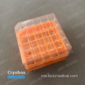 5x5 25 Tempat Cryotube Box Eksport ke Sepanyol